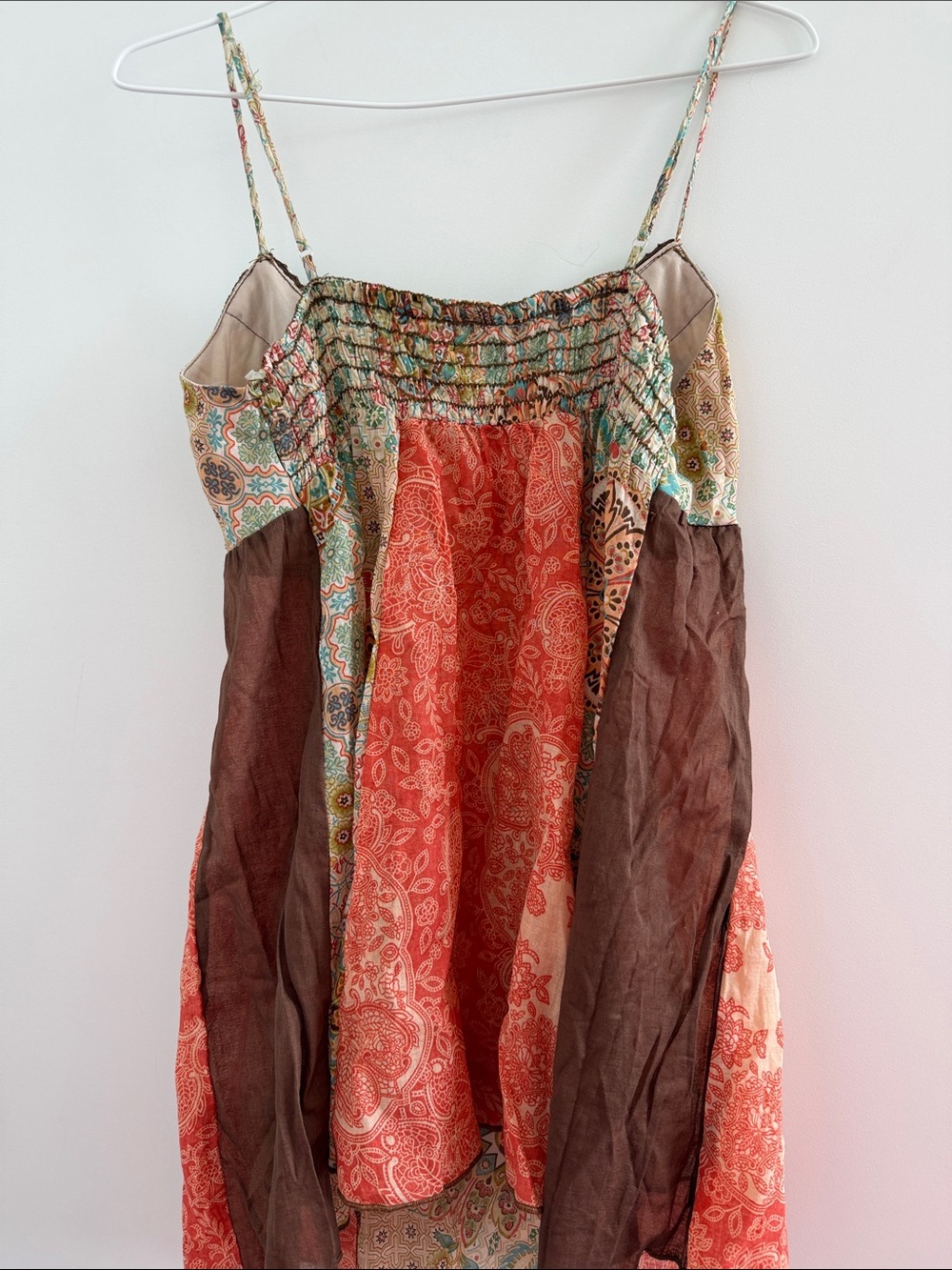 Boho Patchwork Spaghetti-Strap Tank Top - Picture 3 of 3